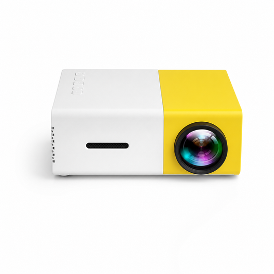 BeamCast Mini Projector - white background