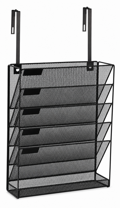 Tiered Mesh Desk Organizer - white background